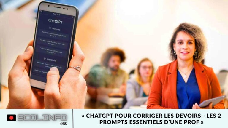 « ChatGPT pour corriger les devoirs – les 2 prompts essentiels d’une prof » « ChatGPT pour corriger les devoirs - les 2 prompts essentiels d’une prof »
