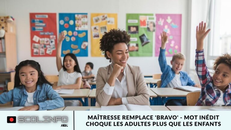Maîtresse remplace 'Bravo' - mot inédit choque les adultes plus que les enfants