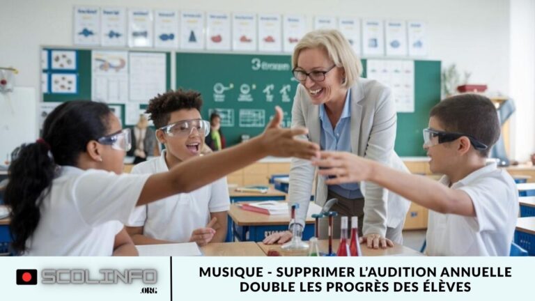 Musique - Supprimer l’audition annuelle double les progrès des élèves