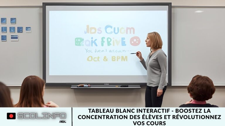 Tableau Blanc Interactif – Boostez la Concentration des Élèves et Révolutionnez vos Cours Tableau Blanc Interactif - Boostez la Concentration des Élèves et Révolutionnez vos Cours