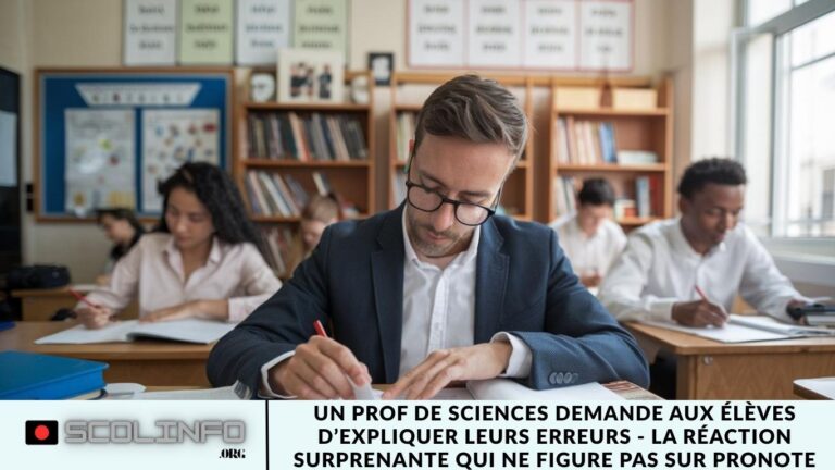 Un prof de sciences demande aux élèves d’expliquer leurs erreurs - la réaction surprenante qui ne figure pas sur Pronote