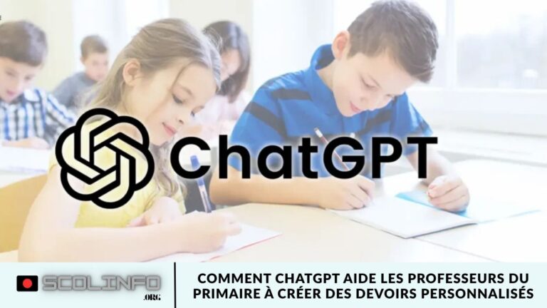 Comment ChatGPT aide les professeurs du primaire à créer des devoirs personnalisés Comment ChatGPT aide les professeurs du primaire à créer des devoirs personnalisés