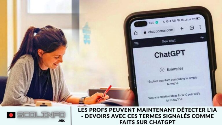 Les profs peuvent maintenant détecter l’IA – devoirs avec ces termes signalés comme faits sur ChatGPT Les profs peuvent maintenant détecter l’IA - devoirs avec ces termes signalés comme faits sur ChatGPT