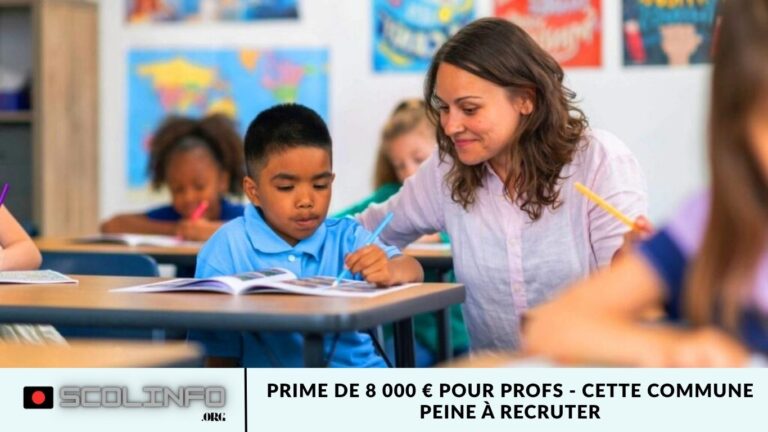Prime de 8 000 € pour profs – cette commune peine à recruter Prime de 8 000 € pour profs - cette commune peine à recruter