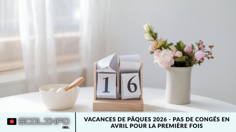 Vacances de Pâques 2026 – Pas de congés en avril pour la première fois Vacances de Pâques 2026 - Pas de congés en avril pour la première fois